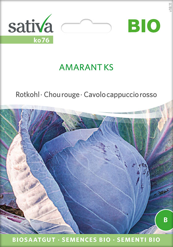 Bio Saatgut Rotkohl Amarantks